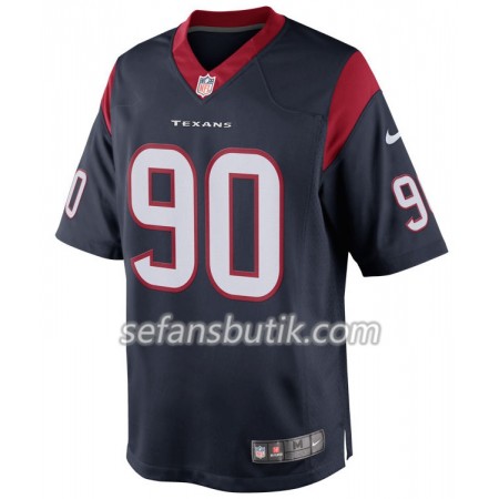 Houston Texans Tröjor Jadeveon Clowney 90 Nike Blå - Herr Houston Texans Tröjor Jadeveon Clowney 90 Nike Blå - Herr